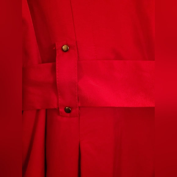 Jonathan Stone Women's Tailored Red Trench Coat - XL - Picture 6 of 7